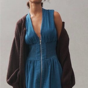 Tommie cap sleeved denim dress from Anthropologie, XL